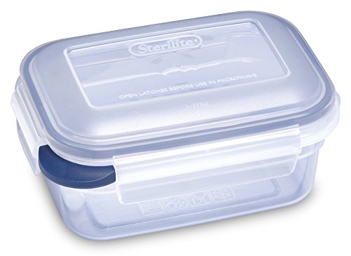 Sterilite 04122604 3.5 Cup Clear Ultra+Latch Rectangle Container