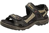 ECCO Men's Yucatan Sport Sandal, Black/Mole/Black Oil Nubuck, 8-8.5