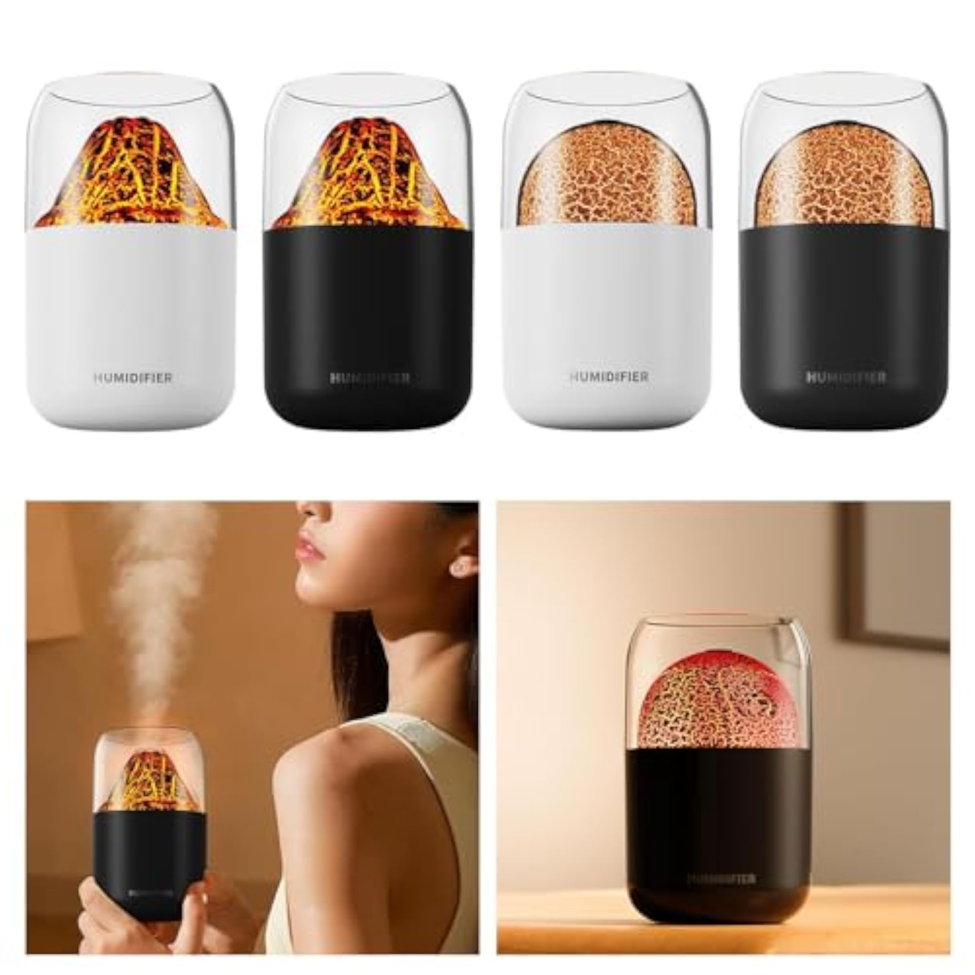 Portable USB Air Diffuser, Volcanic White