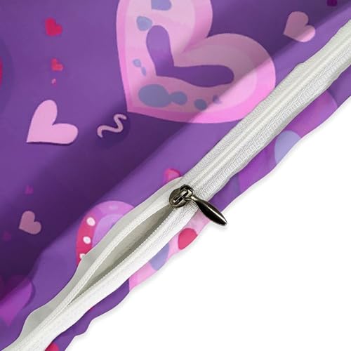 Parure de lit grand lit violette haut de gamme en microfibre fine ultra-confortable - 5