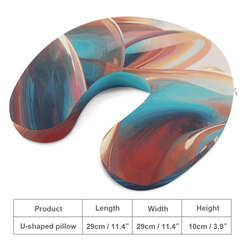 Almohada de viaje espuma viscoelástica 30 cm U miniatura 2