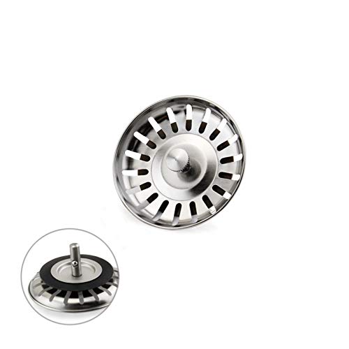 YUEMING Filtro de Fregadero, Tapón Fregadero Filtro de Cocina Diámetro 80mm, Acero...