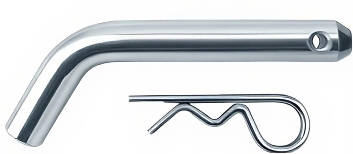 Heavy-Duty Trailer Hitch Pin & Clip with Grooved Head,Trailer Hitch Pin & Clip, 5/8-Inch Diameter,Fits 2-1/2 or 3-Inch Receiver(2Packs)