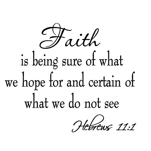 Faith is Being Sure of What We Hope for and