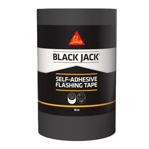 Everbuild Black Jack Strong Self Adhesive Flashing Tape – Natural Lead-Look Finish – 300mm x 10m