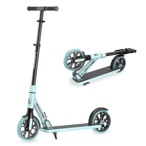 Playshion Adjustable Height Kickscooter 8" / 5.7" Wheels-Quick Release Folding-Front Suspension Scooters for Adults and Teens Cover