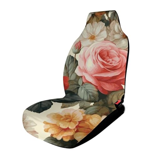 Housses de siège de voiture auto imprimé floral universelles