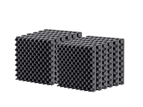 Monoprice Stage Right Series Studio Egg Crate Acoustic Foam Noise Reduction Coefficient (602610)