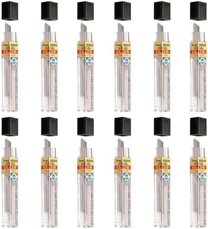 Pentel 0.9 mm Dimensioni B paralume durezza matita ricariche porta Hi Pollymer super di ricambio per portamine automatico & (confezione da 3 tubi – 45 pezzi