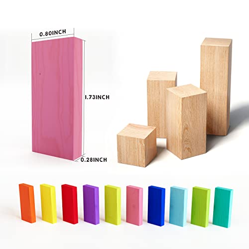 Wood City 1000 Piece Dominoes Set For Kids With Extra 20 Blocks thumb #6