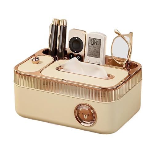 Organizador De Cajas De Pañuelos | Porta Cajas De Pañuelos Faciales,Porta Mandos A Distancia Y Dispensador para Dormitorio Sala Baño Cocina Hogar Coche Tocador