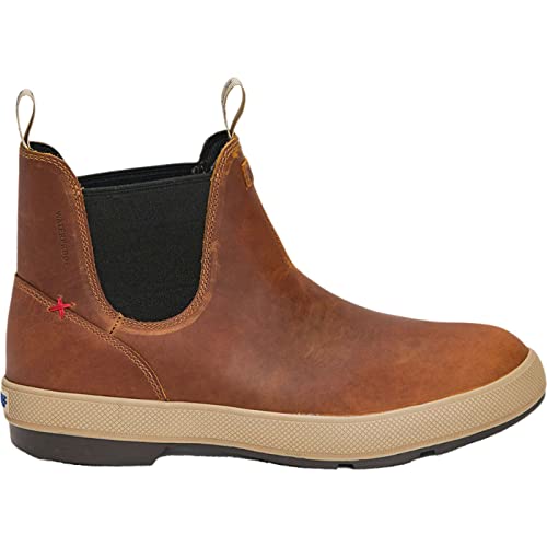 Xtratuf Men's Fashion Waterproof Casual Rubber Sole Round Toe Legacy Full Grain Leather Chelsea Boots, Cathay Spice, 10 #TOP6