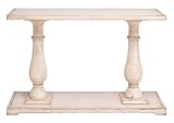 Deco 79 Wood Console Table with Distressed Accents, 48' x 14' x 32', White