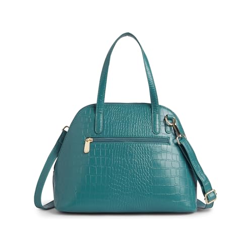 Image of Caprese Basil Small Satchel Bag for Women with Adjustable & Detachable Strap | Versatile Shoulder, Crossbody & Handheld Bag for Work, Travel, and Everyday Use, Spacious with Multiple Compartments