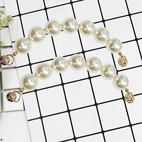 Hemobllo Phone Case Chain Beaded - Mobile Phone Finger Starp Phone Grip Holder Decorative Beading Drop Resistance Imitation Pearl Mobile Phone Finger Chain Holder 2Pcs #TOP5