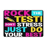 Rock The Test Don't Stress Just Do Your Best Teacher Testing Vintage Signs Room
