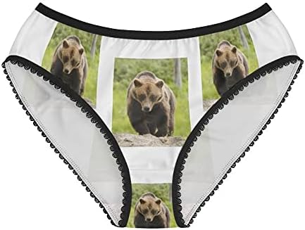 Grizzly Bear Panties, Grizzly Bear Underwear, Briefs, Cotton Briefs, Funny Underwear, Panties For Women
