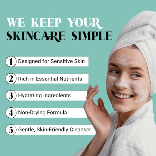 Image of THEBELLUSCO Rice Water Face Wash with Aloe Vera, Niacinamide & Vitamin E | Oil Control Face Wash | Skin Brightening & Anti-Acne Cleanser | Gentle Face Wash for All Skin Types | 100ml