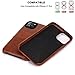 TENDLIN Compatible with iPhone 11 Pro Case Wallet Design Premium Leather Case with 2 Card Holder Slots (Brown)