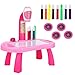 Tavolo da Disegno per Bambini Proiettore Set di Pittura Proiettore da Tavolo Kit di Disegno Giocattoli Educativi Precoci Compleanno Natale Regalo Artigianale per 3 4 5 6 7 8 Anni Ragazzo Ragazza(Pink)