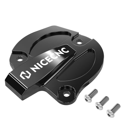 Image of NICECNC Black Throttle Cover Cap Guard Protector Aluminium Compatible with Yamaha Raptor 700 YFM700 2013 2015-2026, Raptor 700R YFM700R 2009 2011-2026, See Fitments