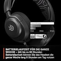 SteelSeries Arctis Nova 5 Wireless - Gaming Headset- Multi-System -PC,PS5 - Magnetische Neodym-Treiber -Über 100 Audio Presets - 60H Akkulaufzeit - 2,4 GHz oder BT-ClearCast Gen2.X-Mik – Ansicht 8