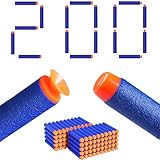 200 PCS Dual-Tip Refill Darts Bullets, Suction Darts, Compatible with Nerf Guns N-Strike Elite Series Blasters Toy Gun, Foam Bullets for Boys Party Favors
