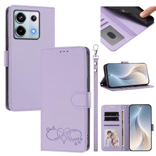 �X�}�z�P�[�X �Ή��@�� for Xiaomi Poco X6 5G,�Ή��@�� for Redmi Note 13 Pro 5G �X�}�z�P�[�X�y�J�[�h�E�������[�X���b�g�t�� �E�H���b�g�f�U�C�� �t���b�v�X�^���h �����h�~�@�\�zPurple