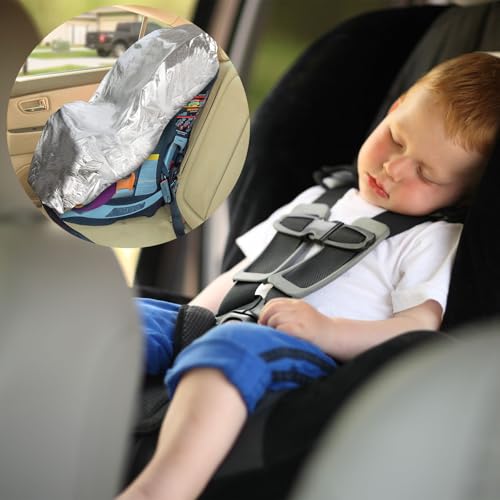 Kinder Autositz Sonnenschutzbezug,Sonnenschutz Abdeckung für Auto,Kindersitz Sitzschoner Auto UV-Schutz Sonnenschutz Kindersitz Staubdicht Regenschutz für Kinder Baby Säugling Autositz Schutz,108x80cm