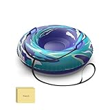 UOLUUK Tube à neige avec corde de remorquage remorquable, luge gonflable très résistant...