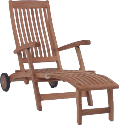 Preisvergleich Produktbild ZEBRA Bueno Deckchair Teak mit Rollen
