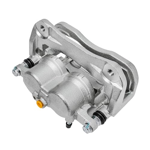 Image of Detroit Axle - Front Left Brake Caliper for Toyota Highlander Crown Lexus NX200t NX250 NX300 NX300h NX350 NX350h RX350 RX450h, Brake Caliper with Bracket Assembly Replacement