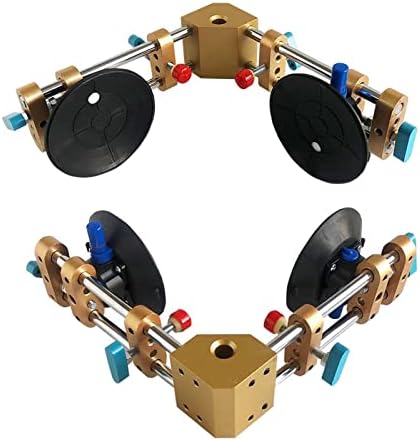 Stone miter clamp 90 Degree Stone Seam Setter with 6“ Vacuum Suction Cups Right Angle Countertop Slab Installation for Glass Granite (Color : 2pcs)