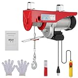 TROPOW Electric Hoist 2200 lbs, 1600W 110V/120V Electric Winch with Remote Control, 40ft Lift Height (Single Cable), 1 Ton Heavy-Duty Lift Hoist for Garage Warehouse Factory