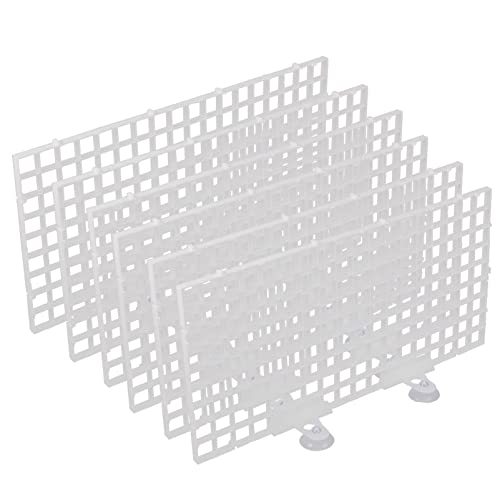 CALLARON Aquarien Trennwand Robuste Beckentrennwand Transparente Aquariumtrennwand Mit Löchern Für Wasserdurchlässigkeit Praktisches Aquarienzubehör Für Fischbecken