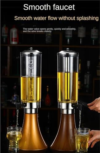 Distributeur de boissons rose 3L pour table et fêtes de dimensions 22 x 61 cm