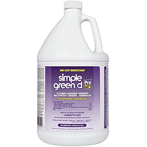 Simple Green 30501 d Pro 5 Disinfectant, 1 gal Bottle Cover