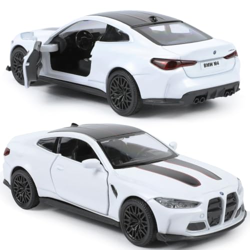 Risopen 1:36 Die-cast Model Toy Car Compatible for BMW M4 CSL White