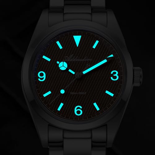 Image of ADDIESDIVE Quartz Watch for Men 36 MM Small Dial Analog Waterproof 100 M | Conves Crystal VH Sweep Second Movement Simple Male Watches Stainless Steel