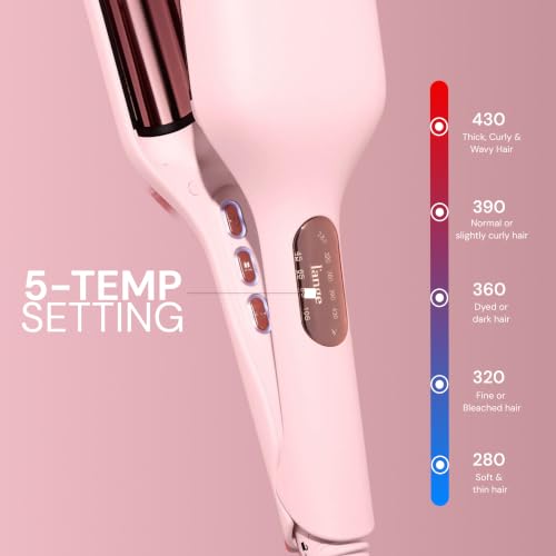 L'ANGE 1 Inch Titanium Deep Wave Waver