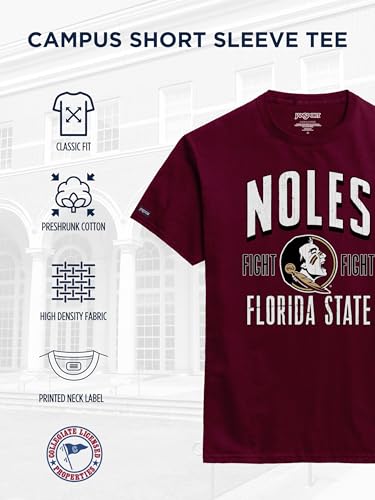 Image of JanSport NCAA Officially Licensed Campus Short Sleeve T Shirt for Men, Soft & Breathable Pre-Shrunk Cotton Crewneck T Shirt