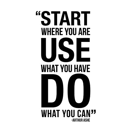 Vinyl Wall Art Decal - Start Where You are Use