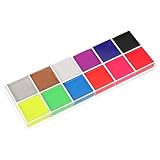 Amosfun Pittura Facciale Per Halloween Colore Pigmento Per Corpo e Viso Trucco Artistico Facile Da Applicare e Rimuovere Tovaglioli Di Carta Per Feste Sport e Feste Di Pittura