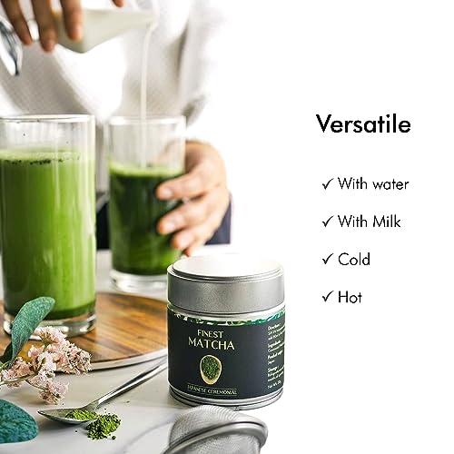 Matcha Green Tea Powder from Japan- Japanese Drinks- Finest Ceremonial Grade Matcha (30g)