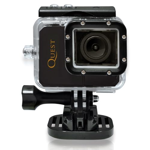 Image of Sound Around Gear Pro Quest Wi-Fi Action Cam, Full HD Hi-Resolution 1080p Video, 16 Mega Pixel Camera, 2.0'' LCD Display, Wireless Remote, Free Downloadable App, Waterproof Case, Black, (GDV995BK)