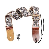 【Product Content】You Will Receive 1 Ukulele Strap. This Strap Is 77-134Cm In Size And Is Brown In Color, Making It Suitable For Accessories For Ukulele And Guitar. 【Product Material】This Strap Is Made Of Nylon And Leather, And It Is Durable And Comfo...