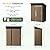 5x3FT Vertical Outdoor Steel Storage Shed with Floor Frame, Lockable Doors, Compact Metal Tool Shed for Garden, Backyard, Patio, Utility, and Bike Storage,Brown