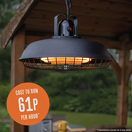 La Hacienda Industrial Hanging Heater Infrared Electric Patio Heater