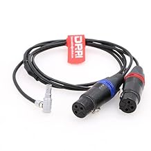 3 pin Female XLR to 5 pin Male Dual Channel Audio Cable for Arri Alexa Mini | Z-Cam Camera