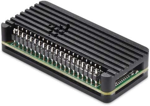 iUniker Pi Zero Aluminum Passive Case with Pin Header, Thermal Pad for Raspberry Pi Zero 2 w/Pi Zero W/Pi Zero (Include Case with Header)